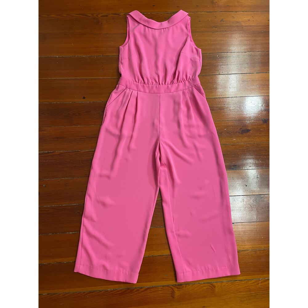 ✨NWT Boden Clarissa Wide Leg Sleeveless Pink Jumpsuit Sz 12P - Picture 3 of 11